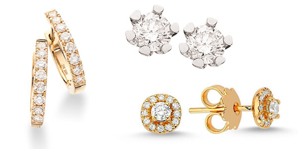 Diamant øreringe